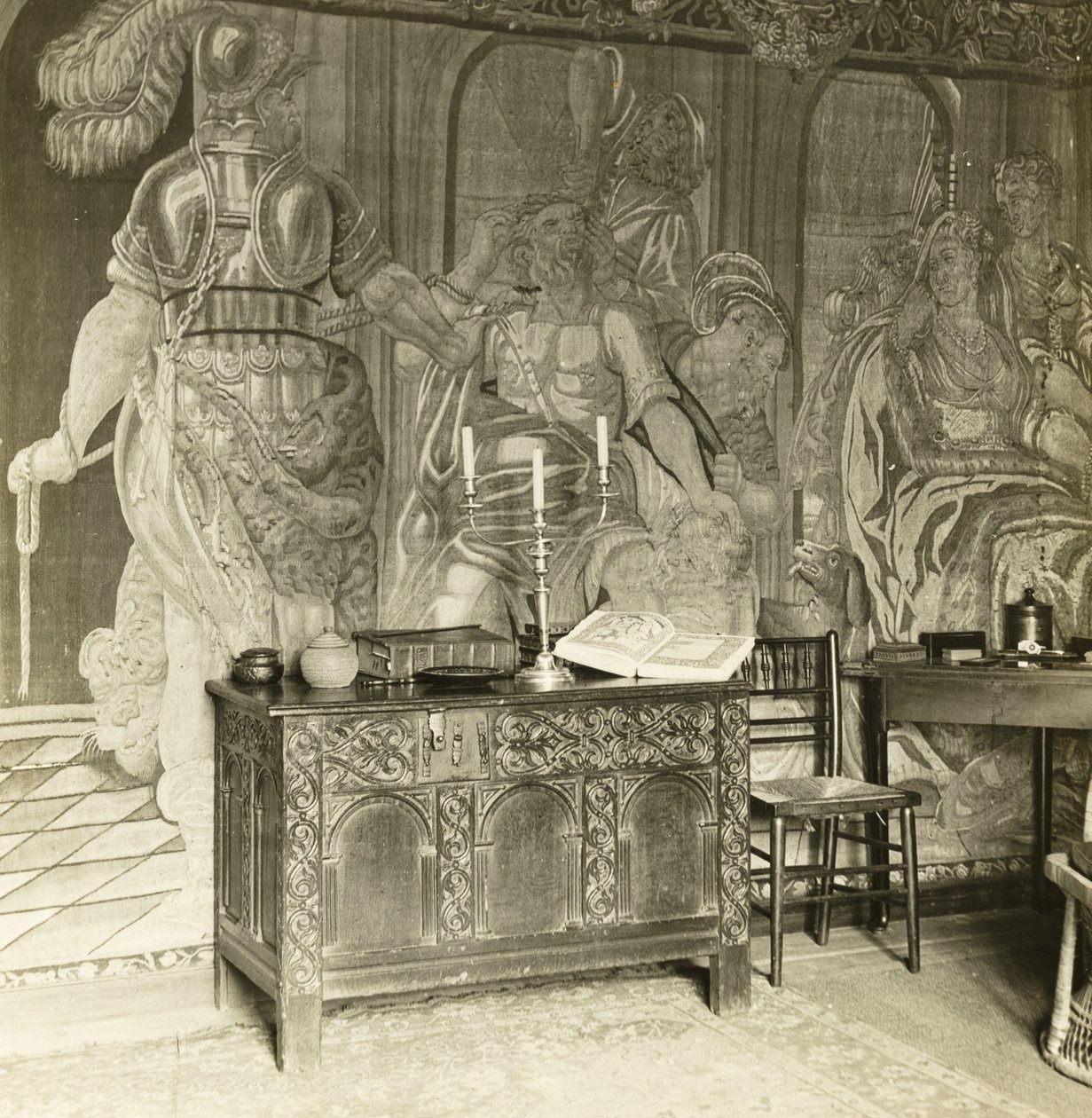 Kelmscott Manor: Wandteppichdetails von Frederick H. Evans