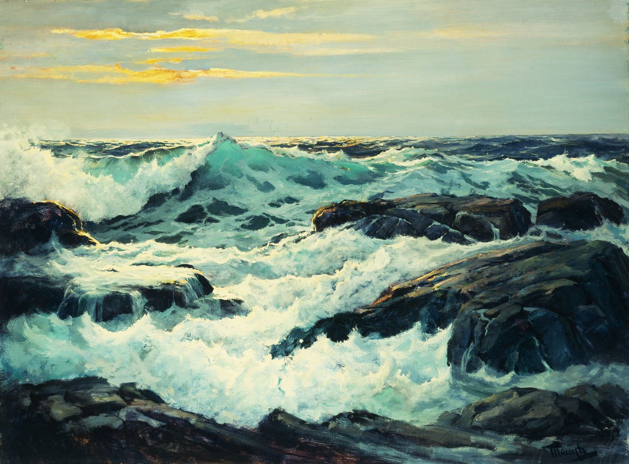 Brandung und Landspitzen von Frederick Judd Waugh