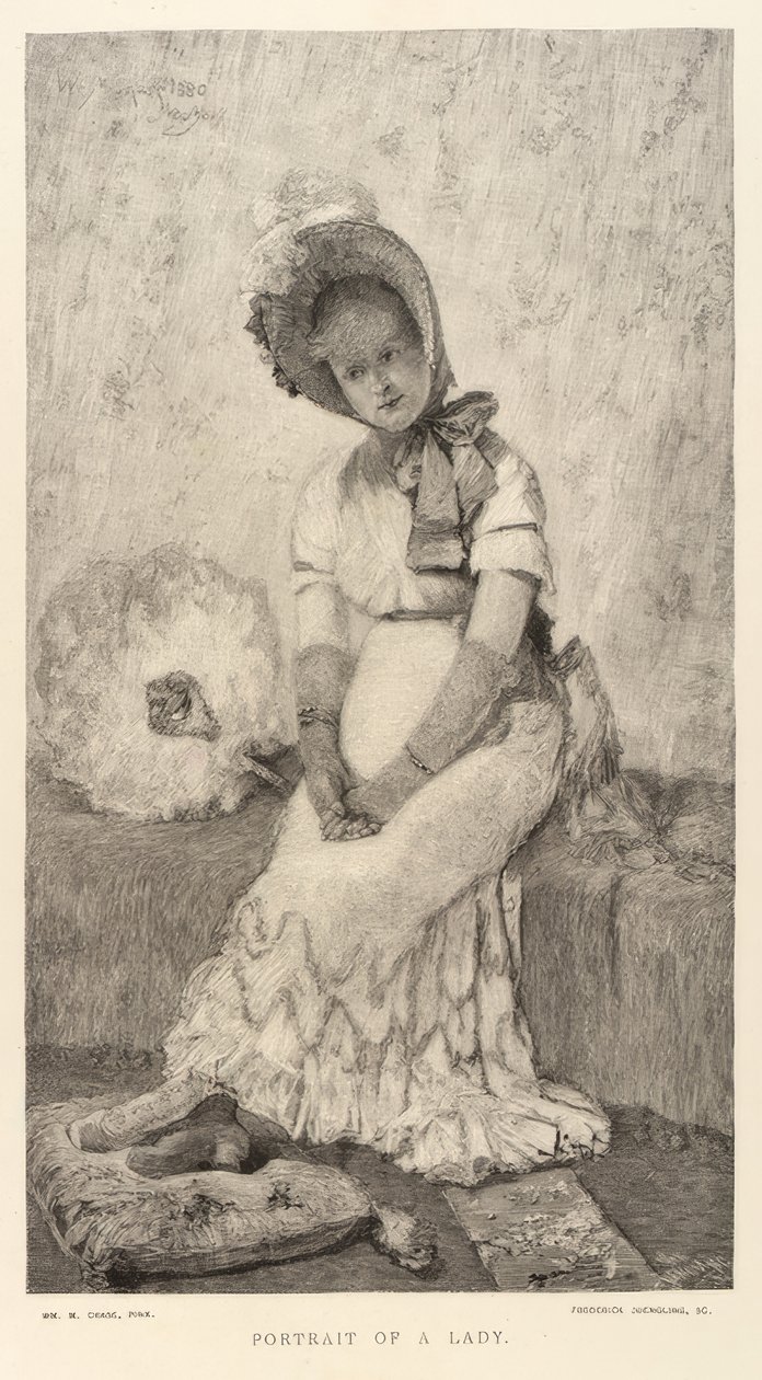 Porträt einer Dame von Frederick Juengling