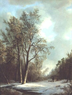 Winterszene von Frederick Marianus Kruseman