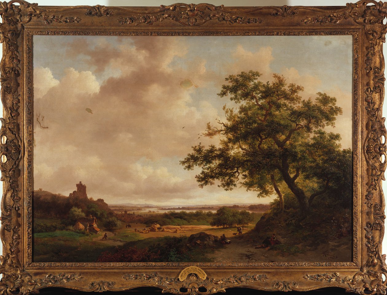Blick auf die Maas, Holland, 1859 von Frederick Marianus Kruseman