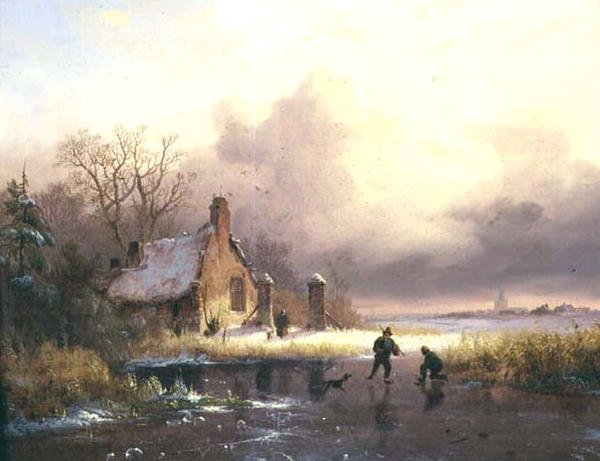 Winterlandschaft von Frederick Marianus Kruseman