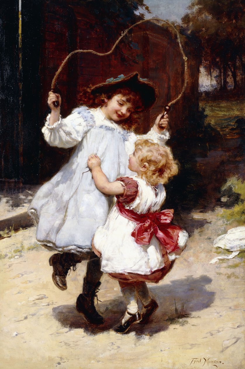 Seilspringen, ca. 1896 von Frederick Morgan