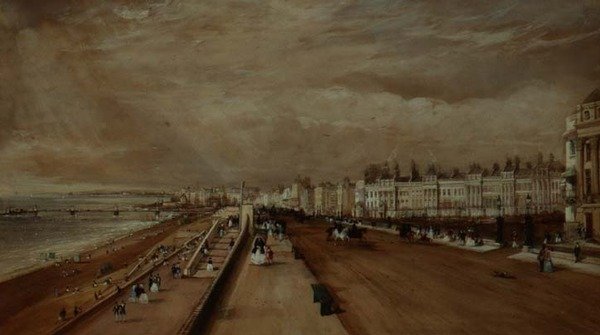 Die Strandpromenade, Brighton von Frederick Nash