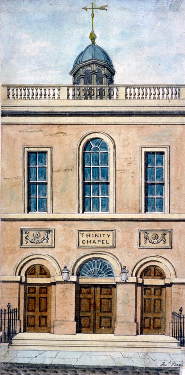 Trinity Chapel, Conduit Street, Westminster, London von Frederick Nash