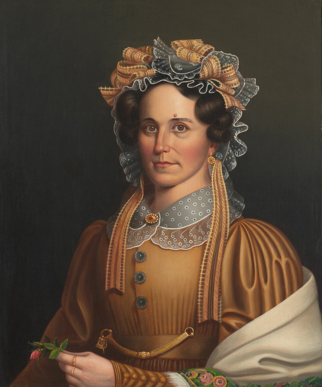 Dame in Braun von Frederick R. Spencer