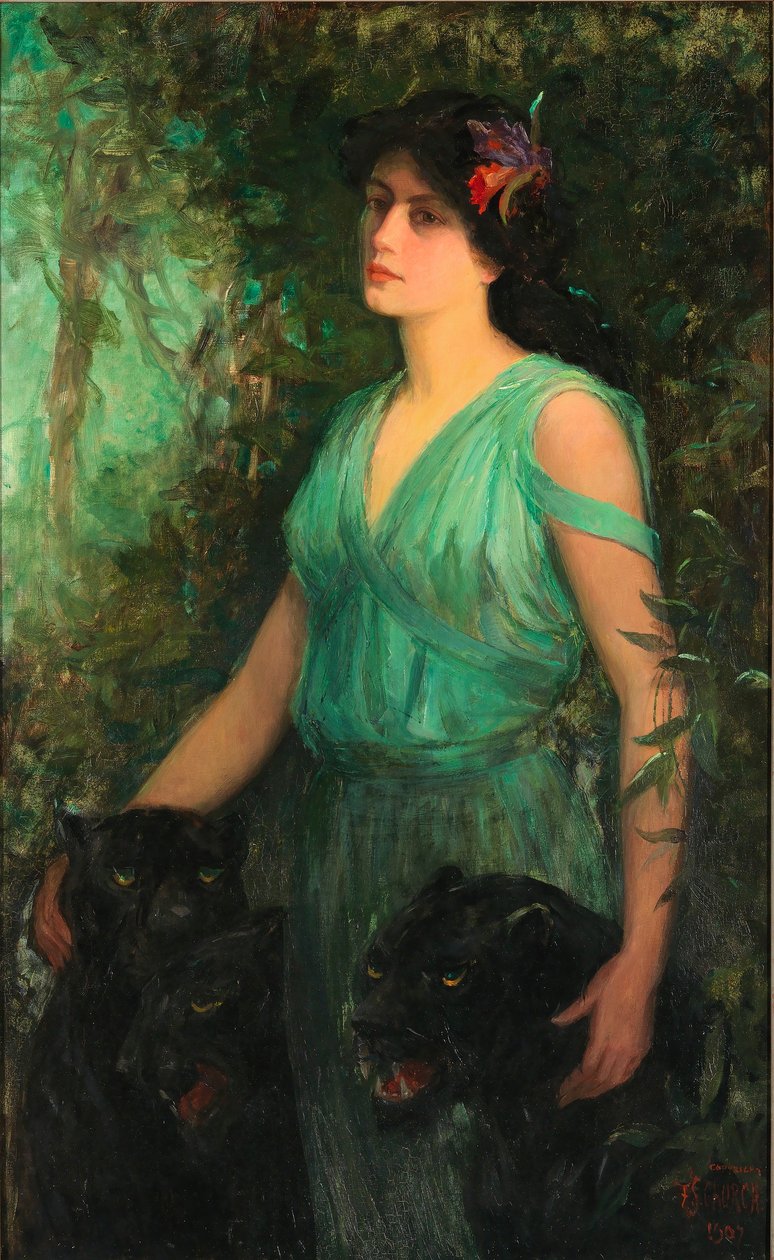 Die schwarze Orchidee von Frederick Stuart Church