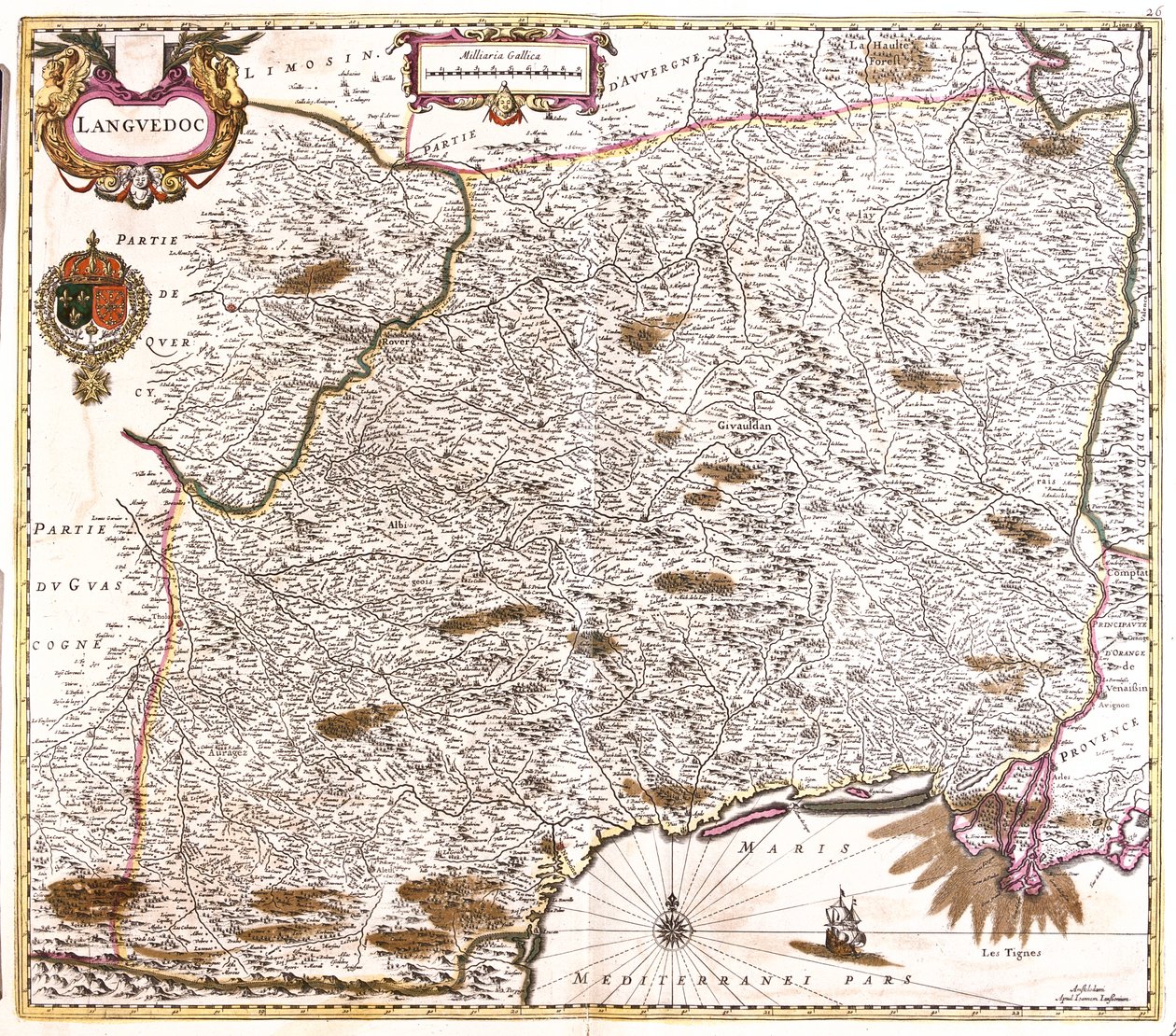 Languedoc, Frankreich von Frederick de Wit