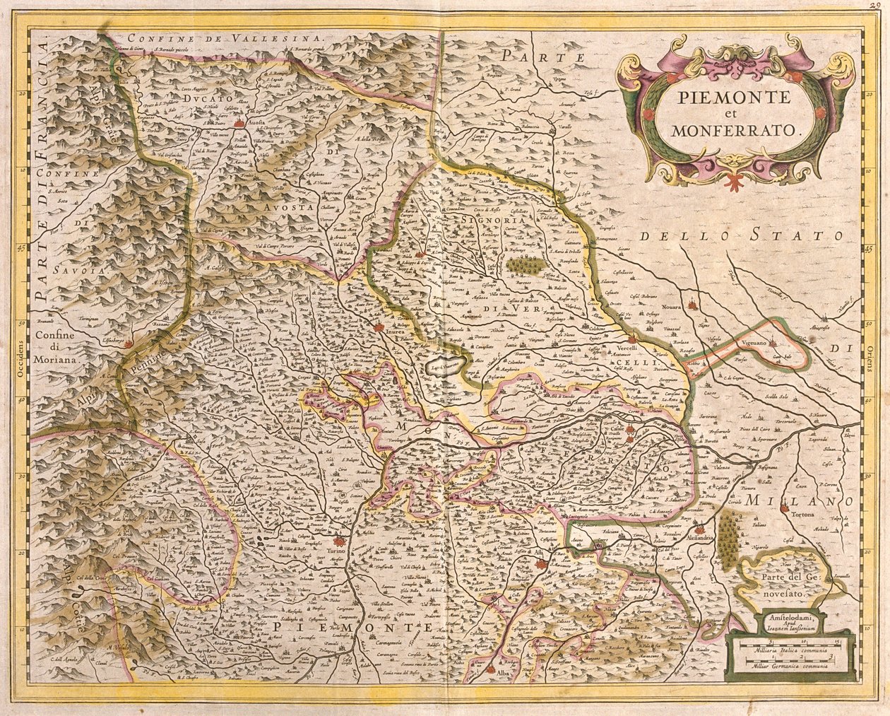 Piemont, Italien von Frederick de Wit