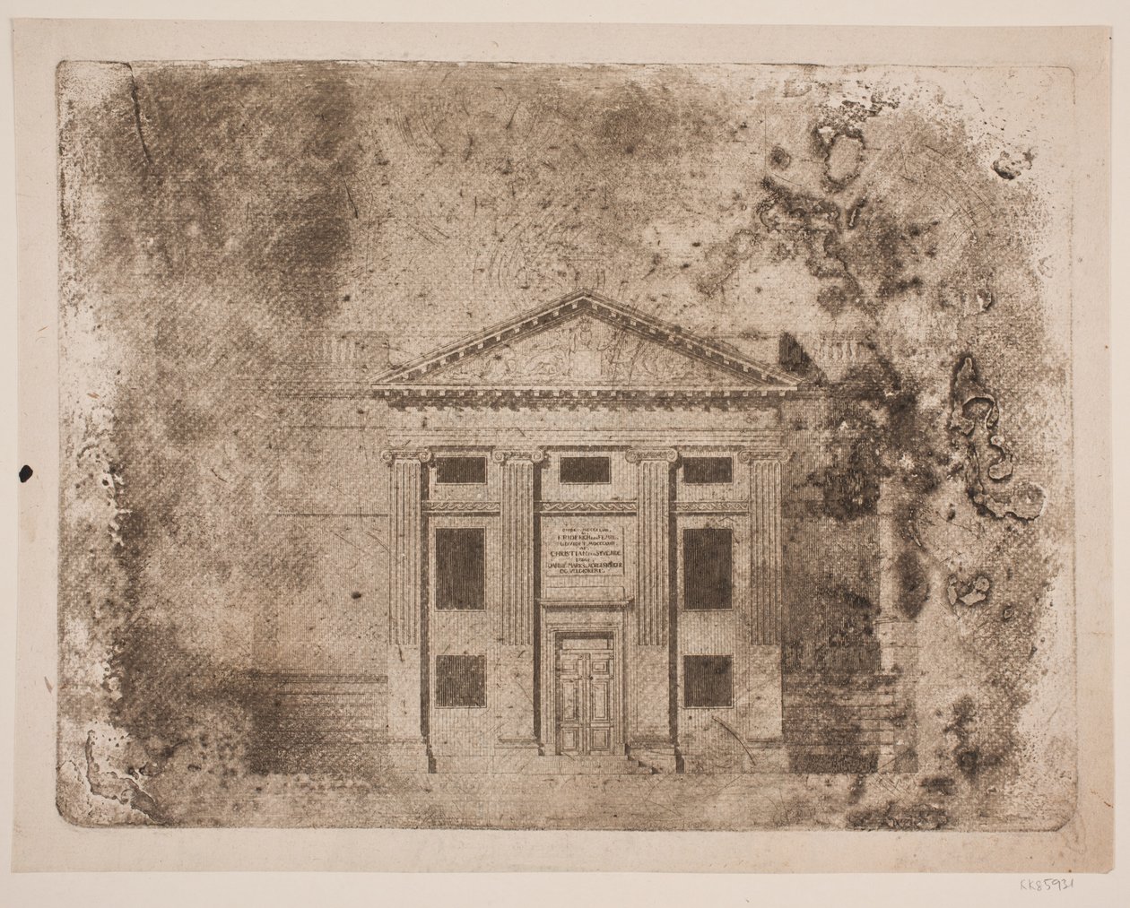Die Fassade des Königlichen Theaters von Frederik Ludvig  Bradt