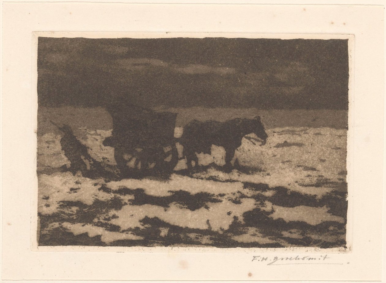 Muschelfischer von Frederika Henriëtte Broeksmit (signed by artist)