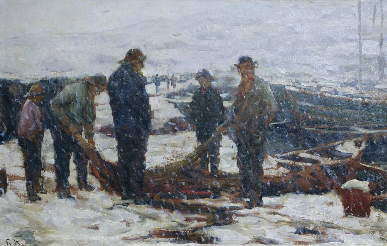 Fischer, ca. 1900 von Fredrik Kolstoe