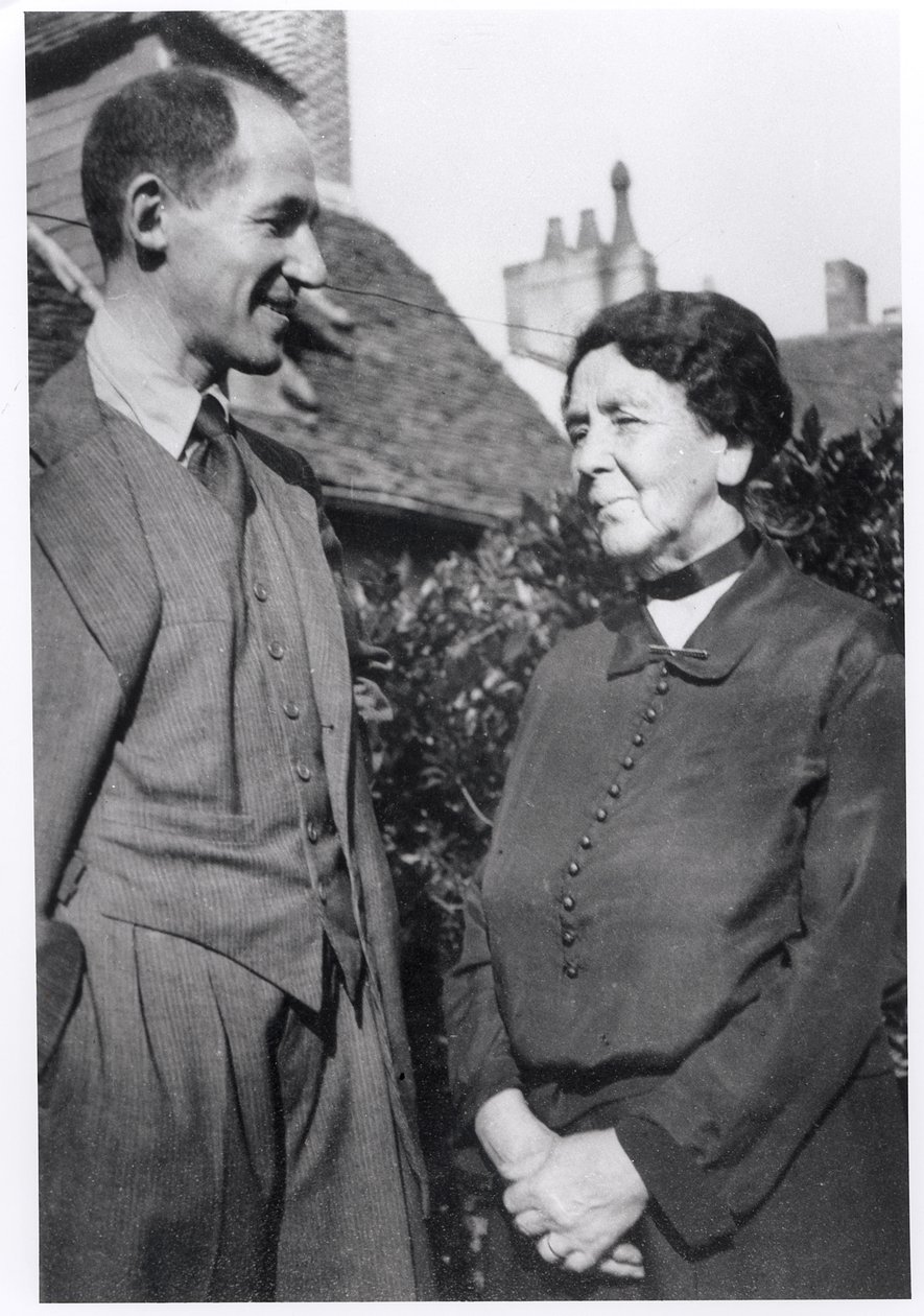Marcel Jouhandeau (1888-1979) mit seiner Mutter, ca. 1931 von French Photographer