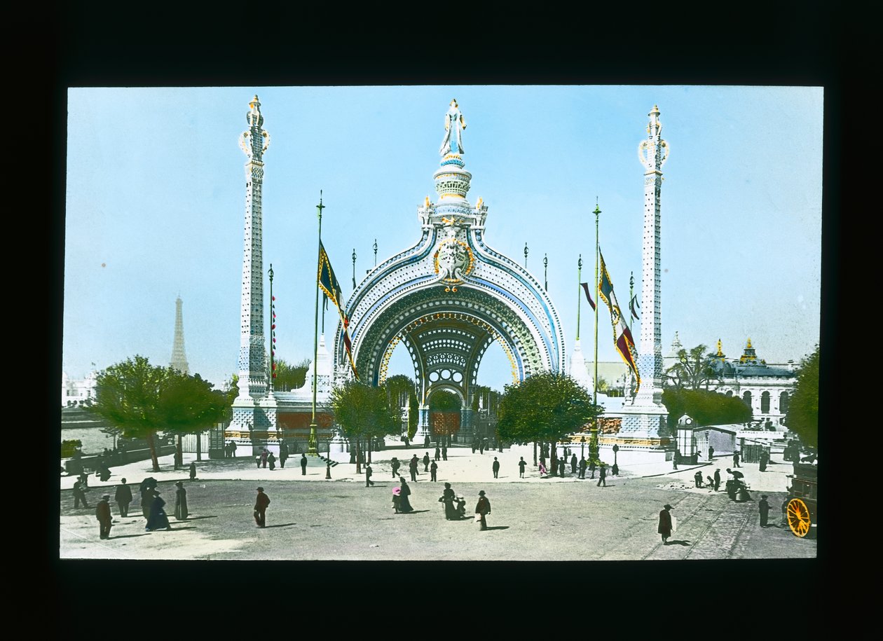 Pariser Ausstellung: Haupteingangstor, Paris, Frankreich, 1900 von French Photographer