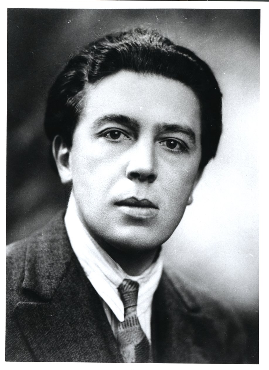 Porträt von Andre Breton (1896-1966) 1930 von French Photographer