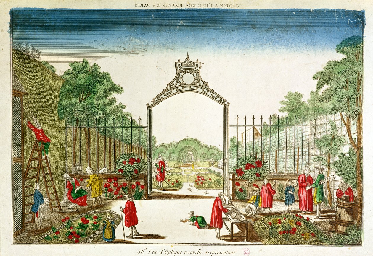 Ein Marktgarten an einem der Tore von Paris von French School