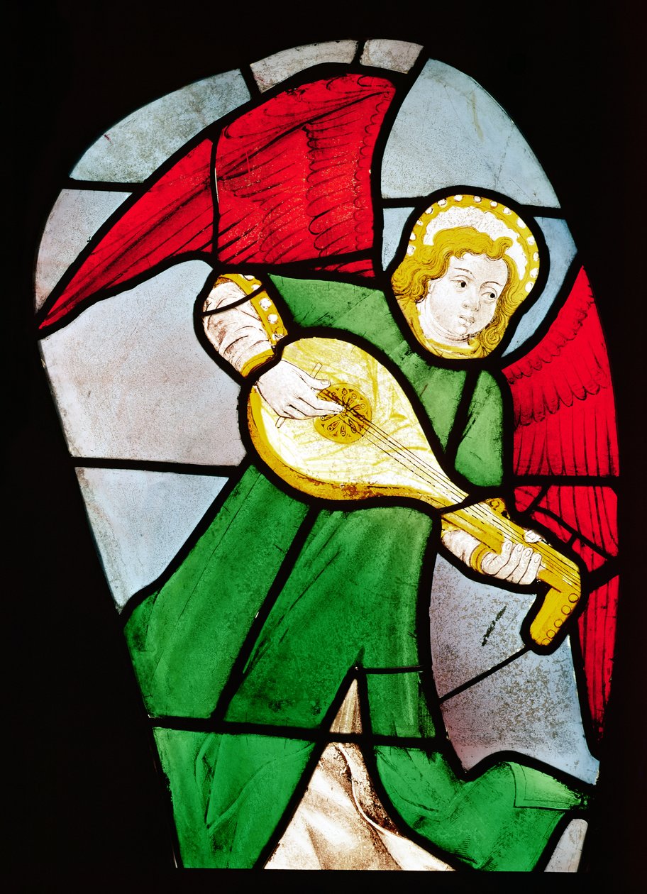 Engel Musiker (Buntglas) von French School