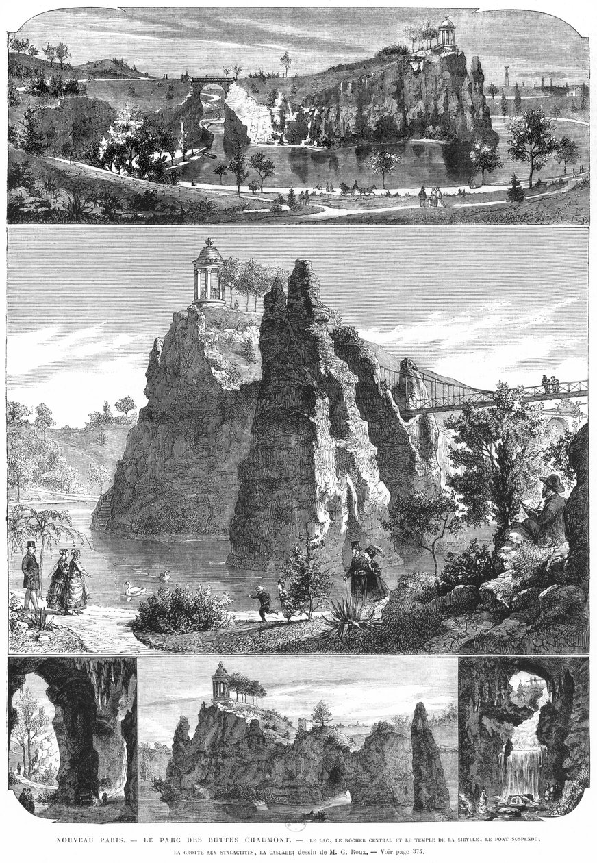 Buttes-Chaumont Park, Neues Paris von French School
