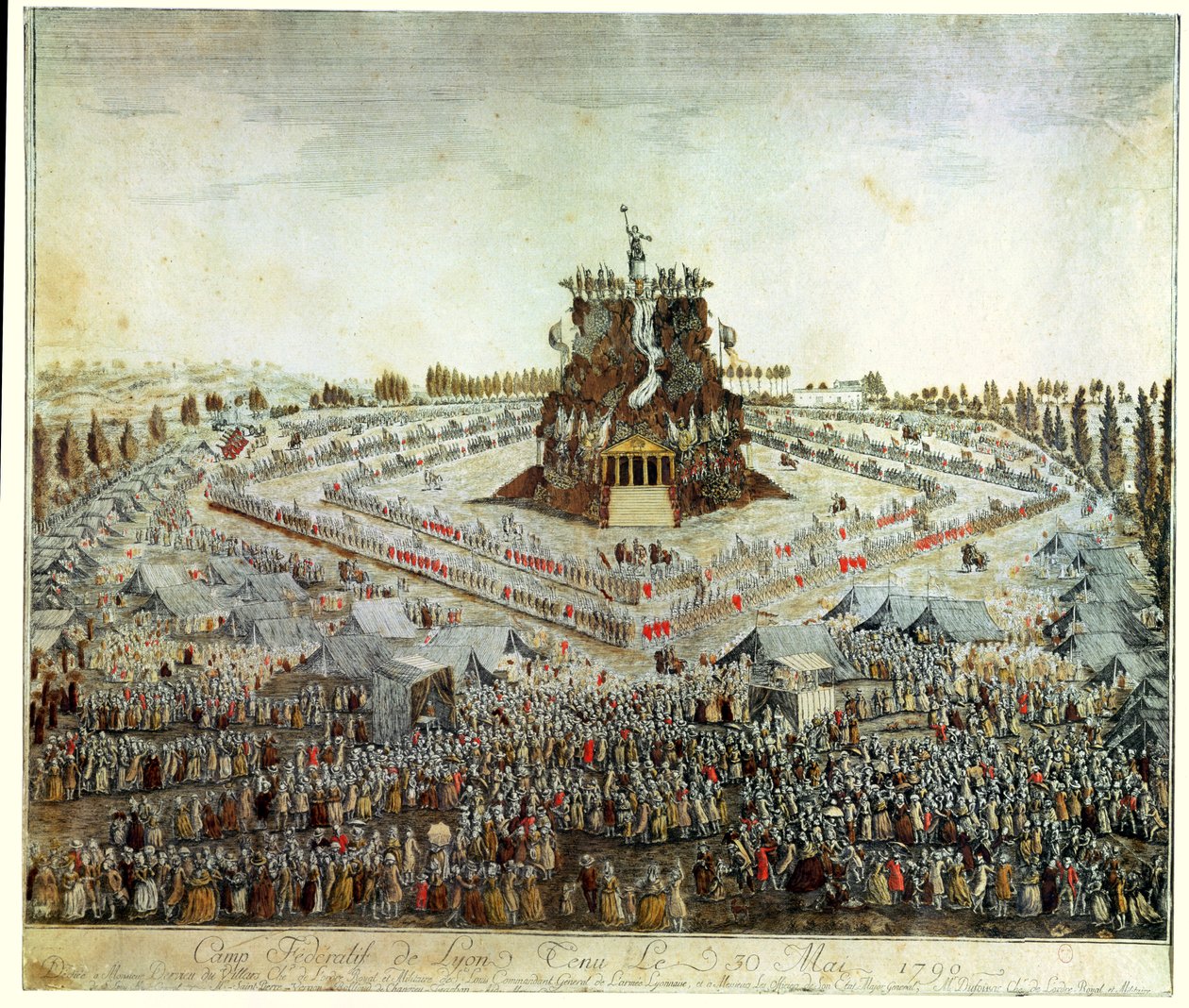 Bundeslager in Lyon, 30. Mai 1790 von French School