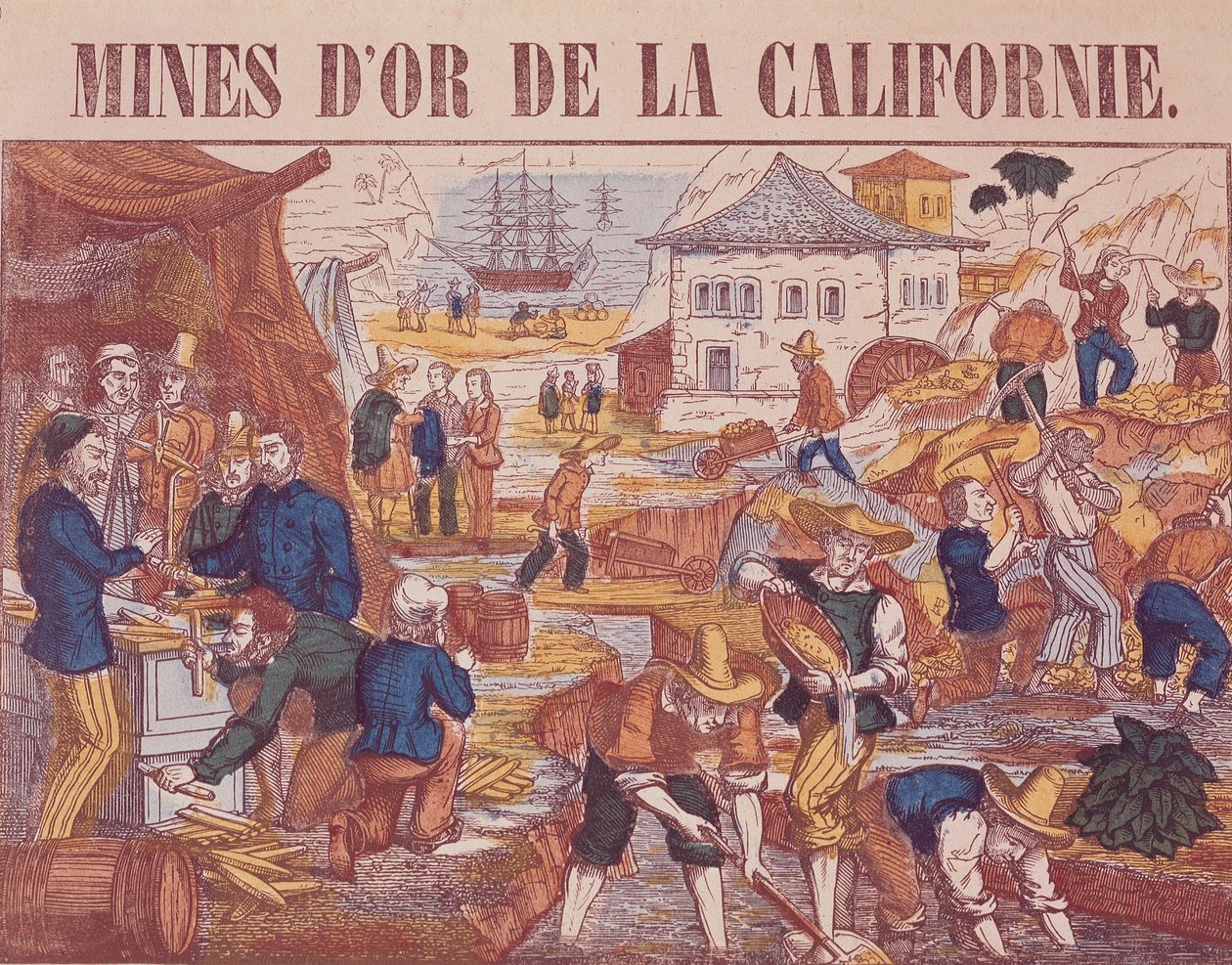 Goldminen von Kalifornien von French School