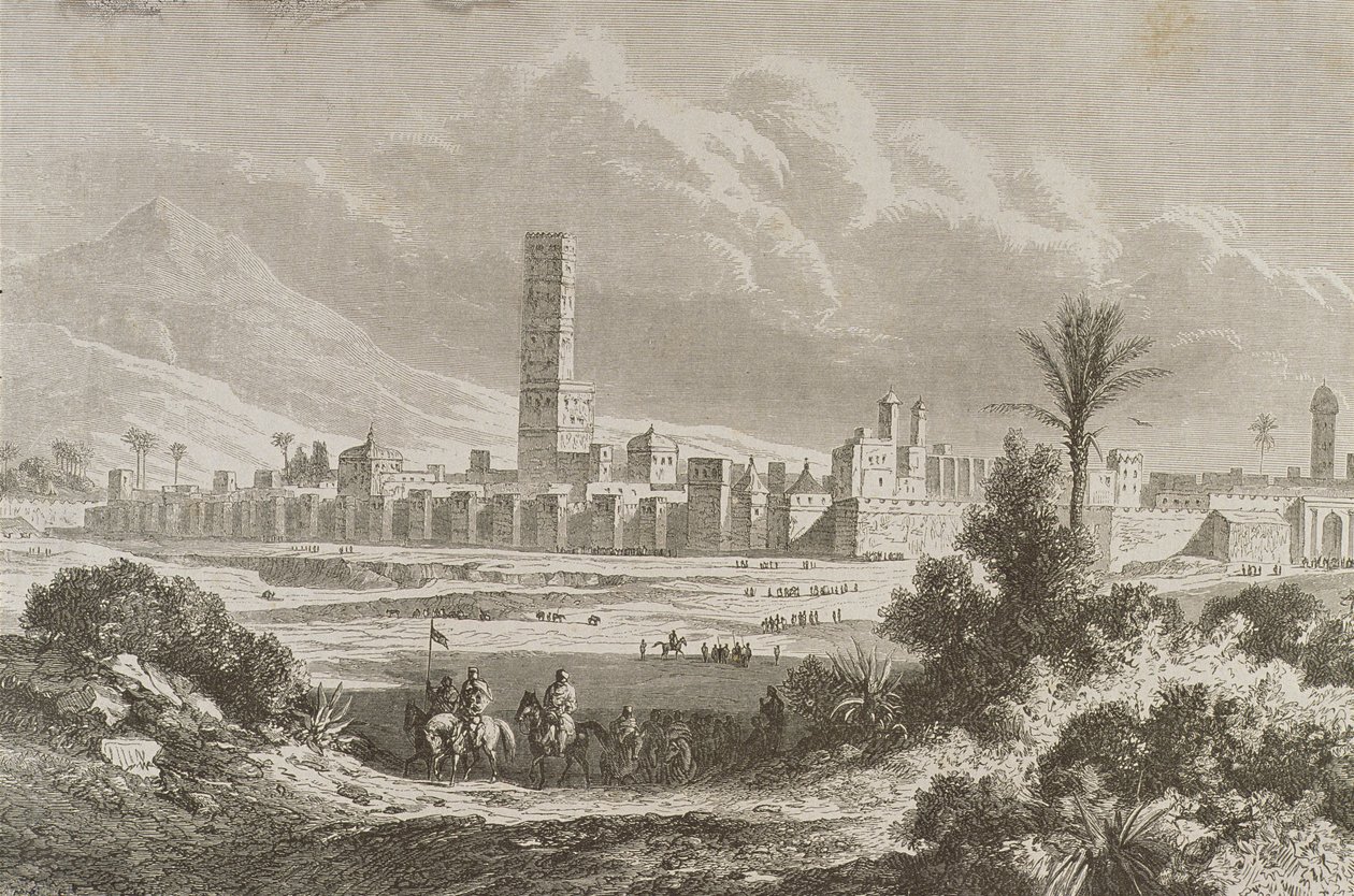 Marrakesch in den 1860er Jahren von French School