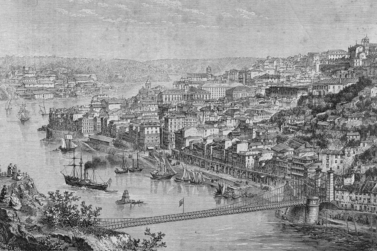 Porto in den 1860er Jahren von French School