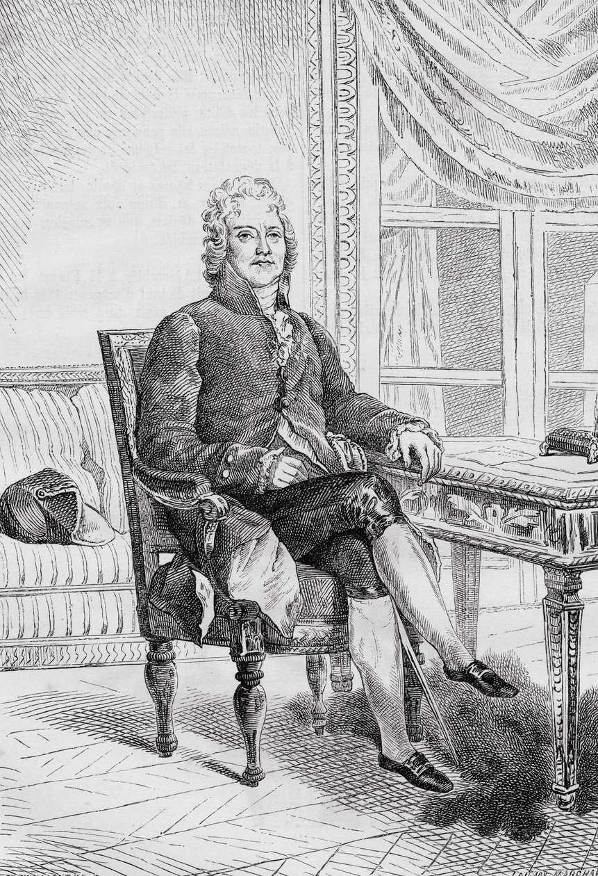 Porträt von Charles Maurice Talleyrand-Perigord (1754-1838) von French School