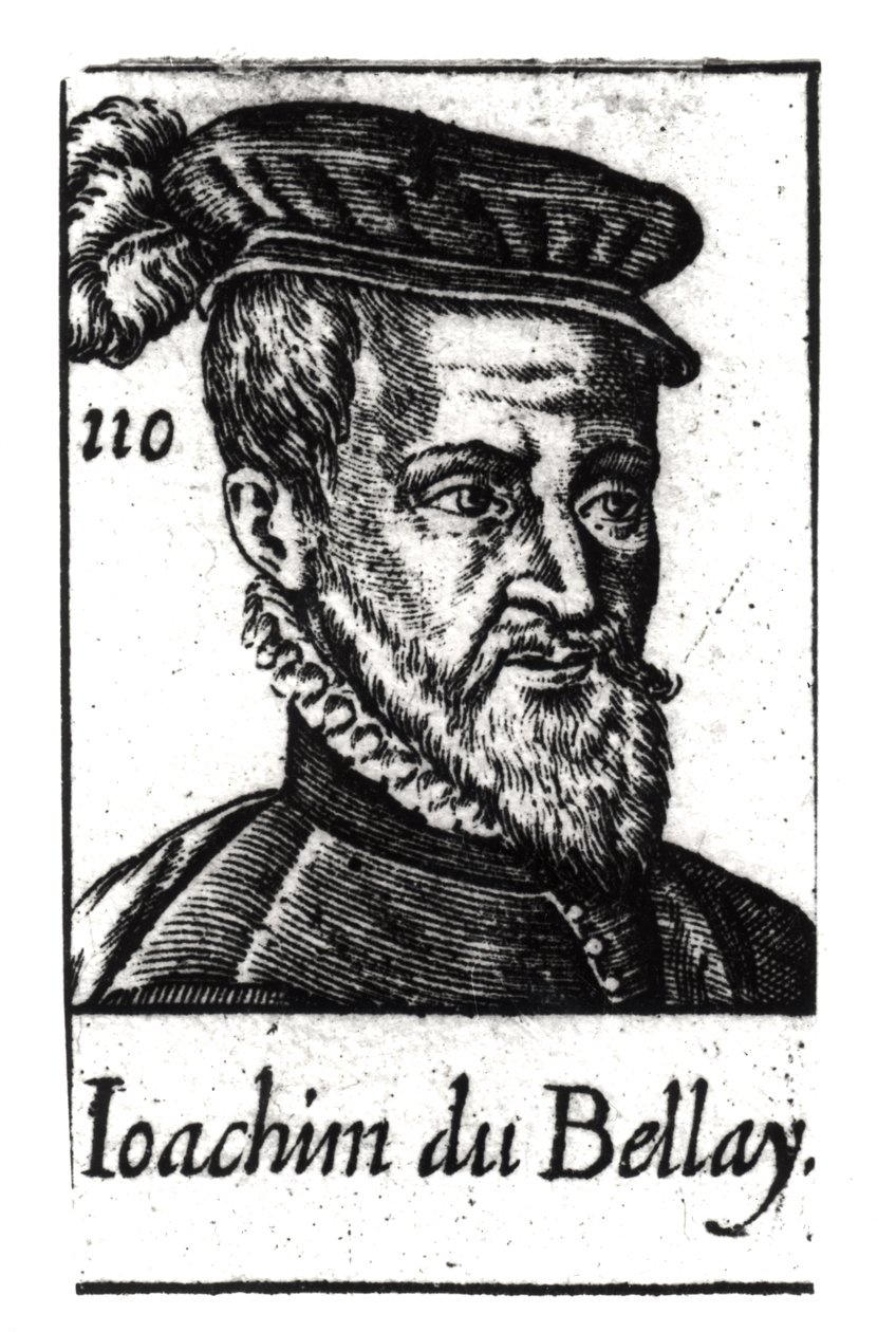 Porträt von Joachim du Bellay (1522-60) von French School
