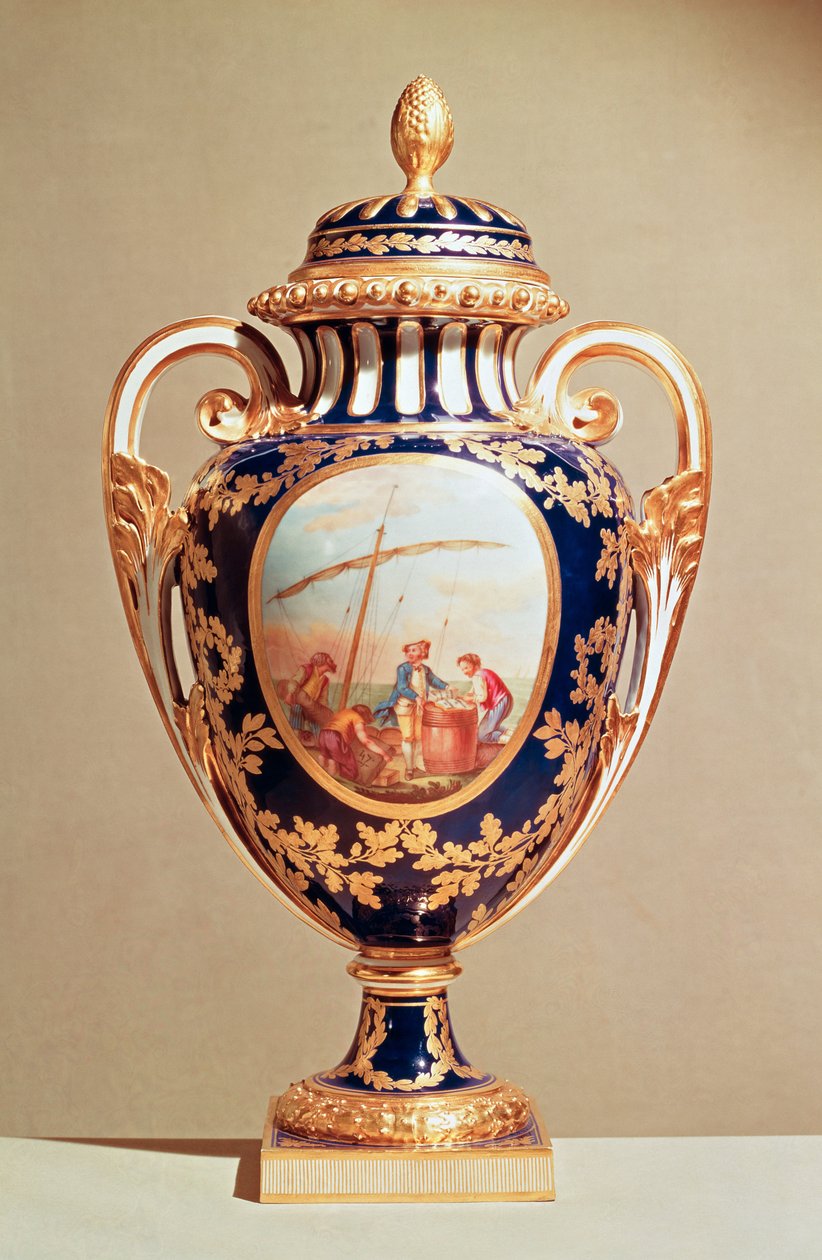 Sevres Vase, Mitte des 18. Jahrhunderts von French School