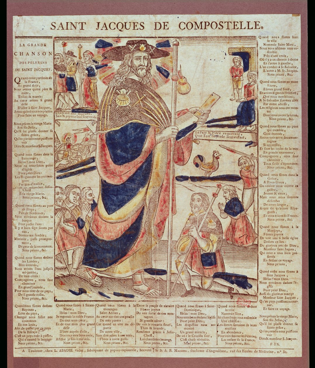 St. Jakob von Compostela, ca. 1824 von French School