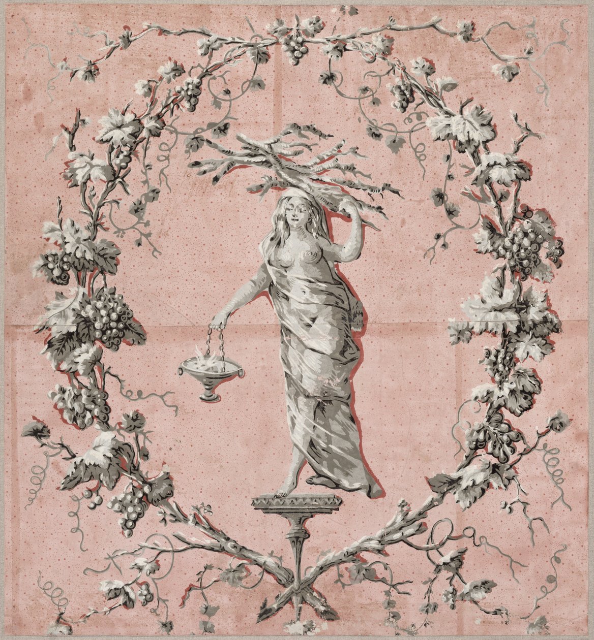Die vier Jahreszeiten: Winter (Tapete) von French School