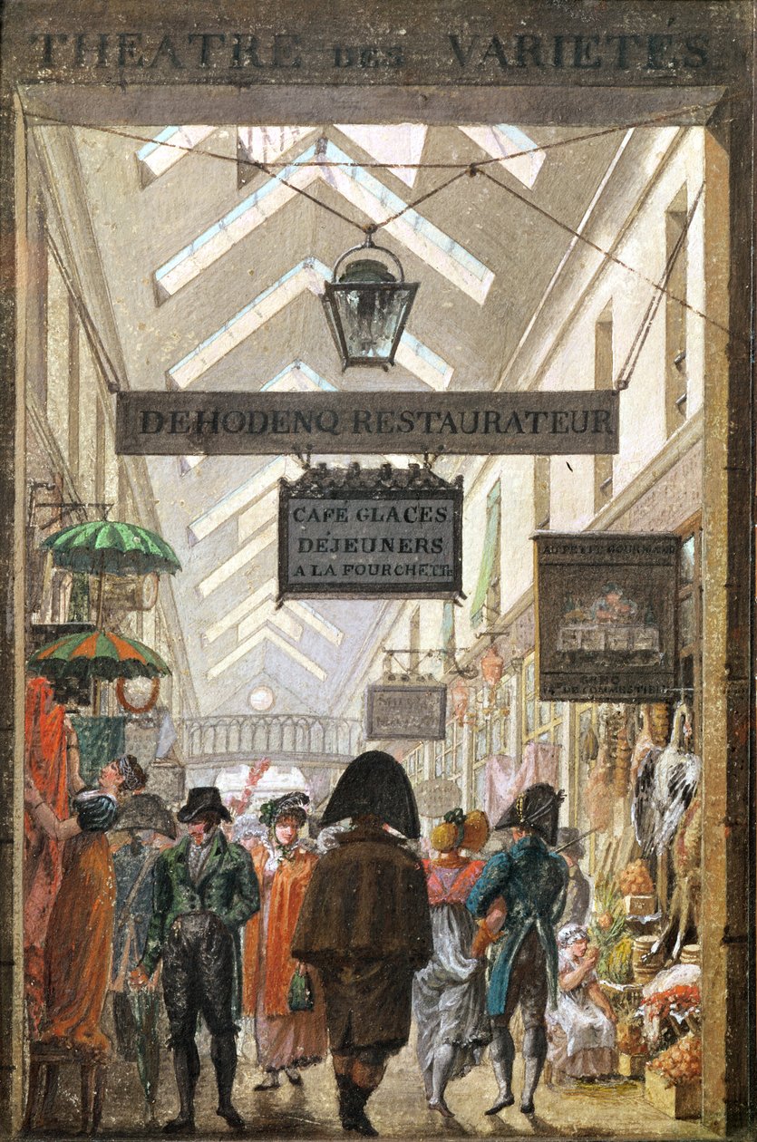 Der Passage des Varietes, Paris von French School