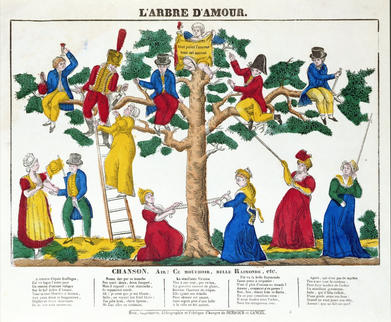 Der Baum der Liebe, ca. 1830-40 von French School