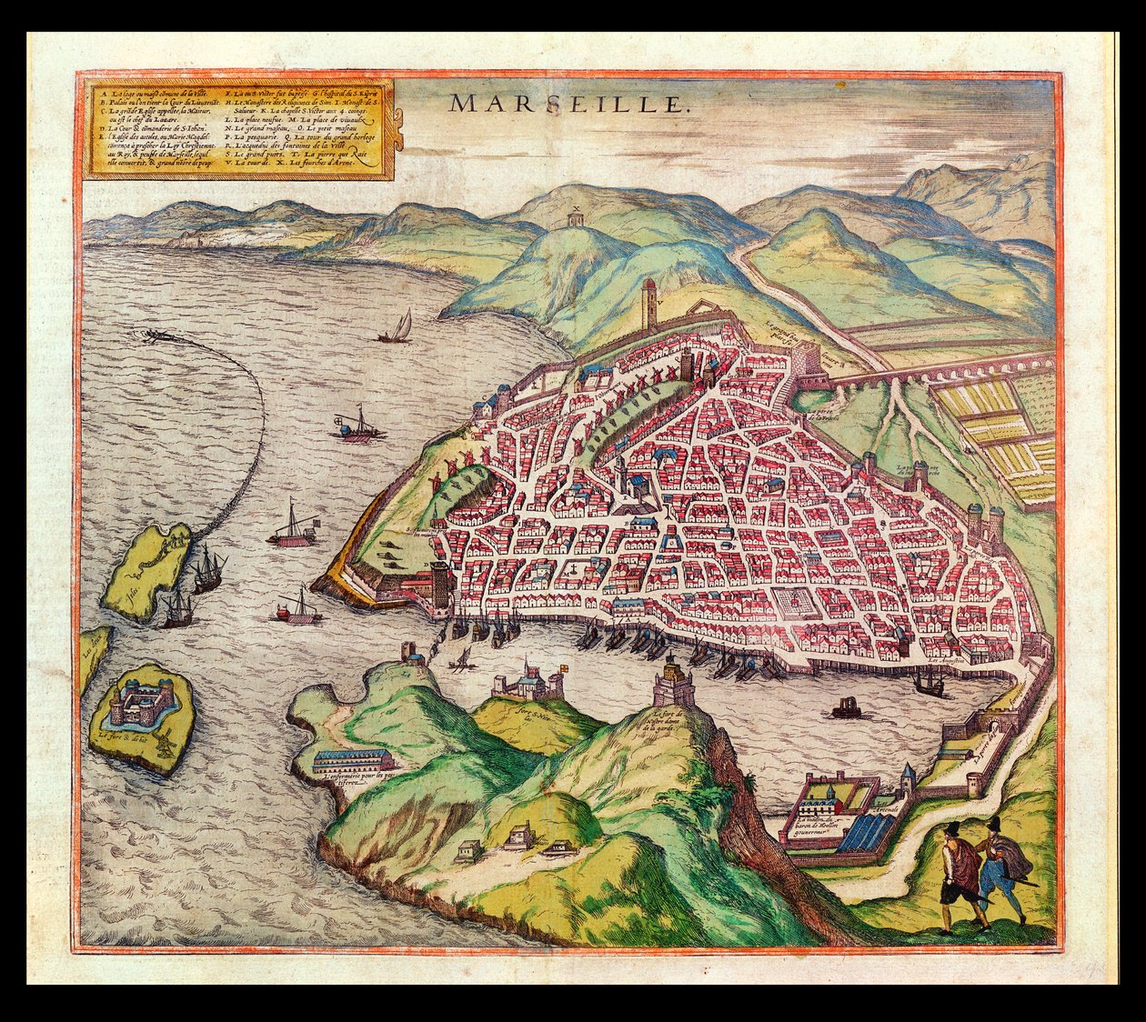 Ansicht von Marseille, 1574 von French School