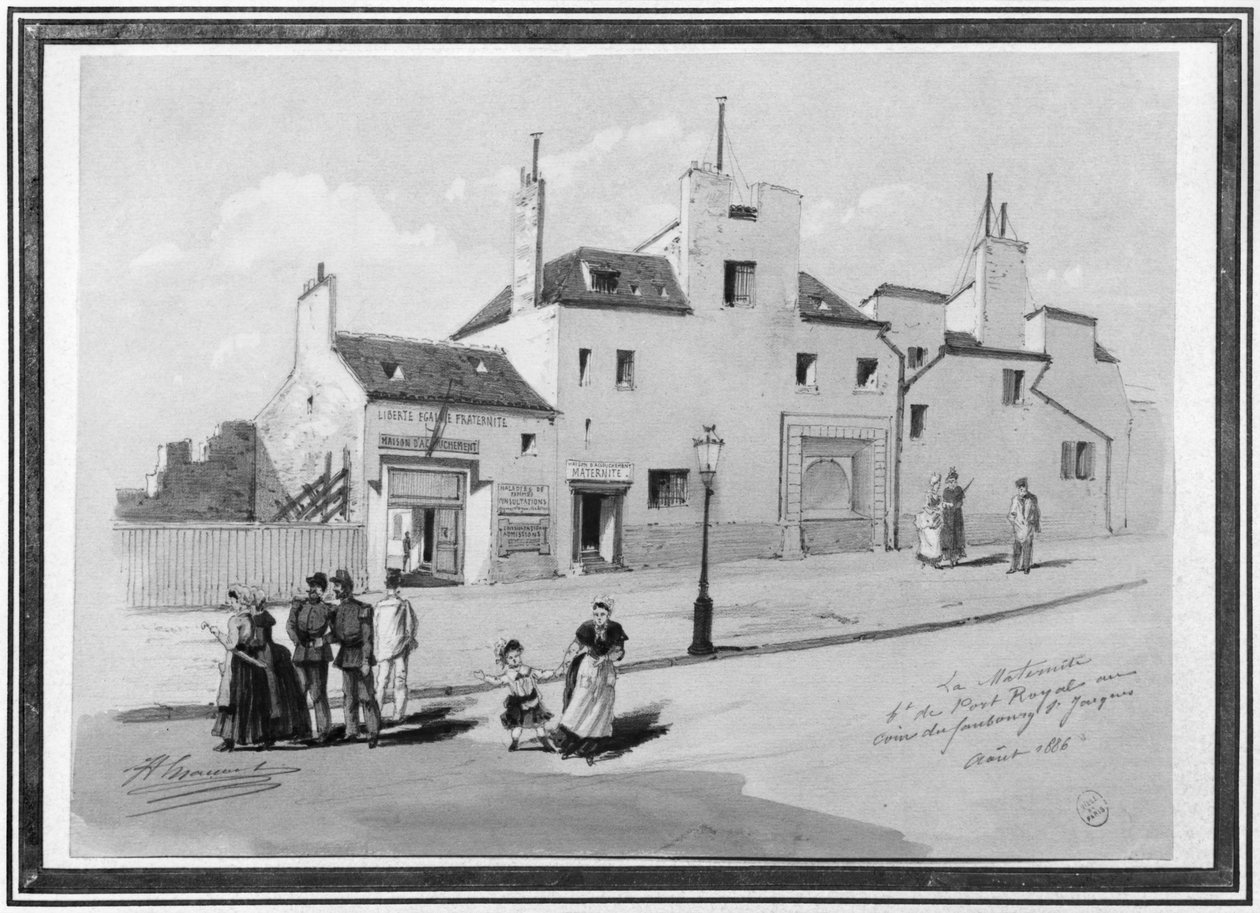 Ansicht der Maternite Port-Royal, August 1886 von French School