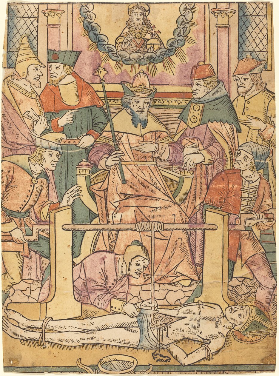 Das Martyrium des Heiligen Erasmus von French 15th Century