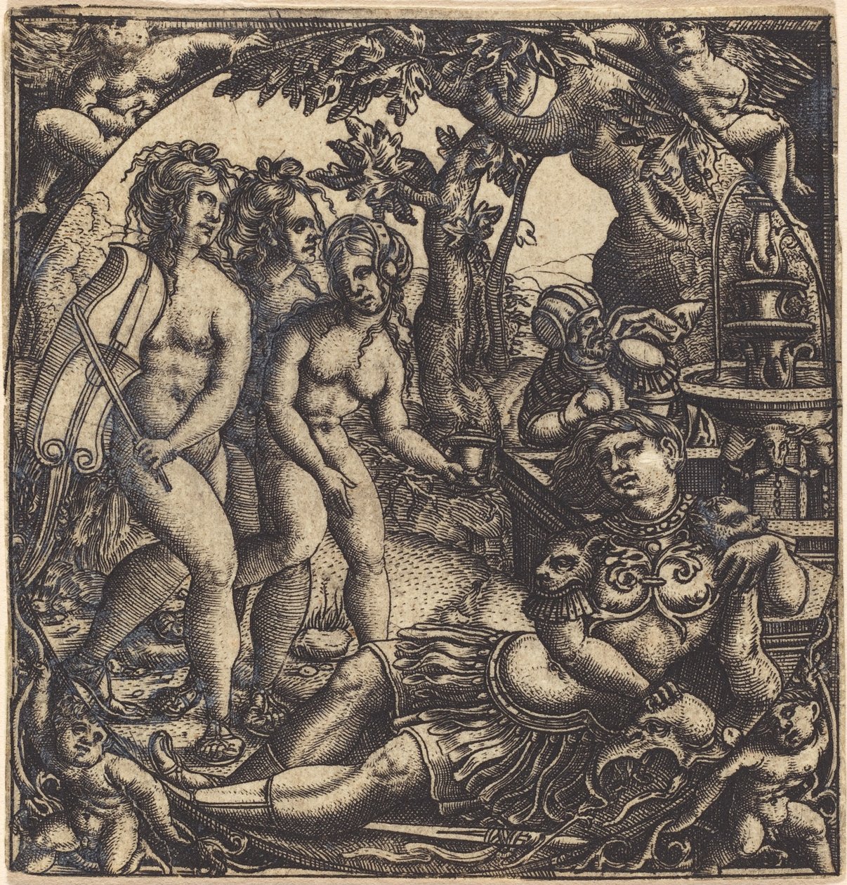 Das Urteil des Paris von French 16th Century