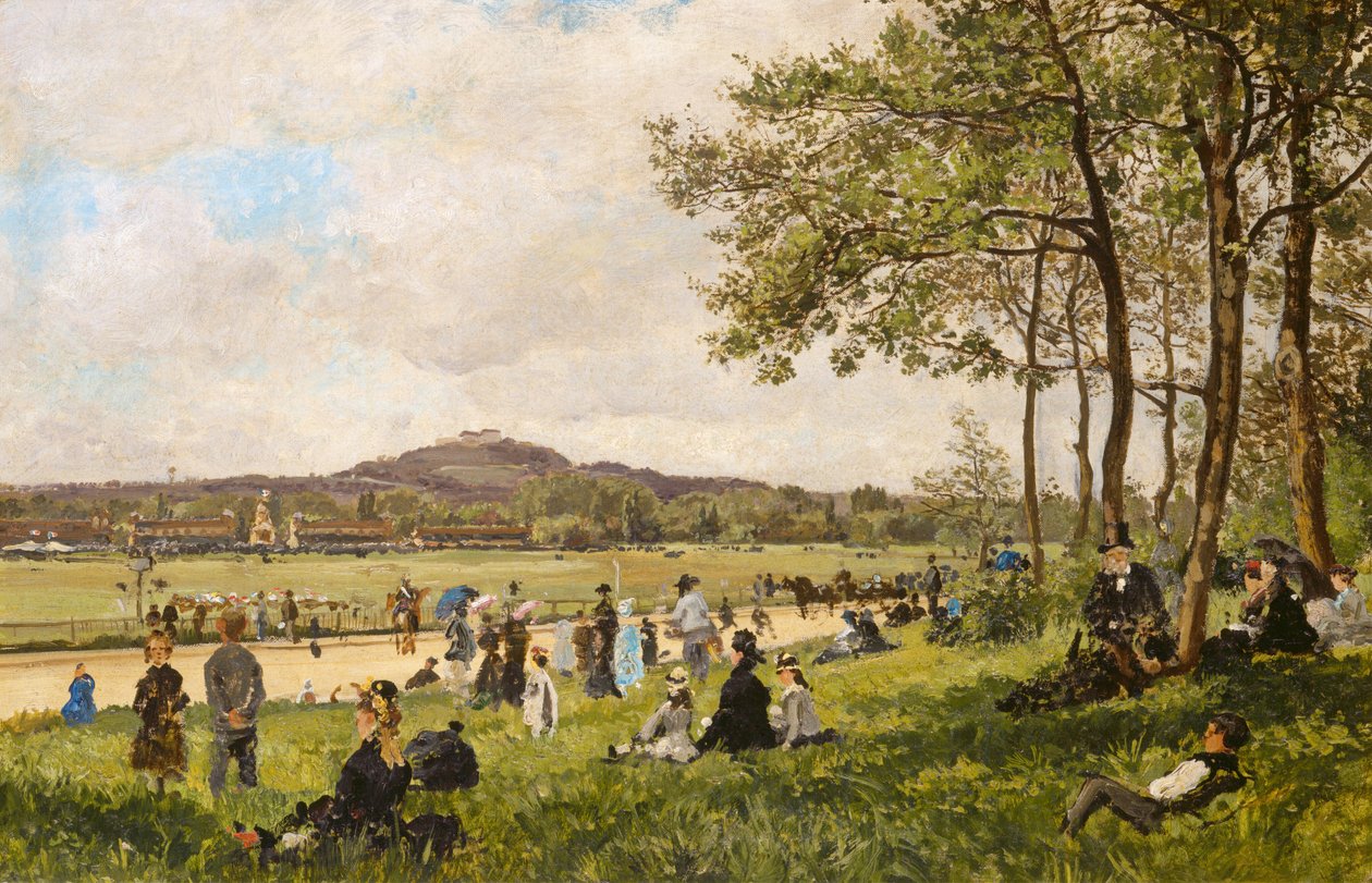 Rennbahn in Longchamps von French 19th Century
