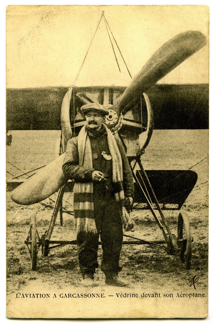 Der berühmte Flieger Jules Vedrines von French Photographer