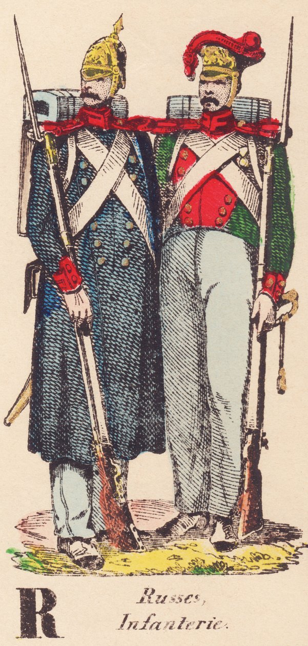 A: Russisch, Infanterie von French School