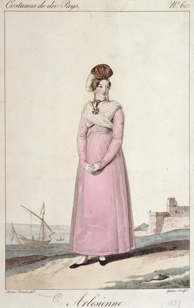 Eine Arlesienne - Gravur von French School