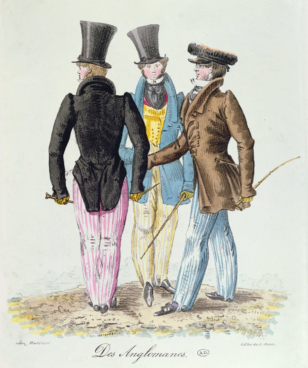 Anglomanen, ca. 1830 von French School