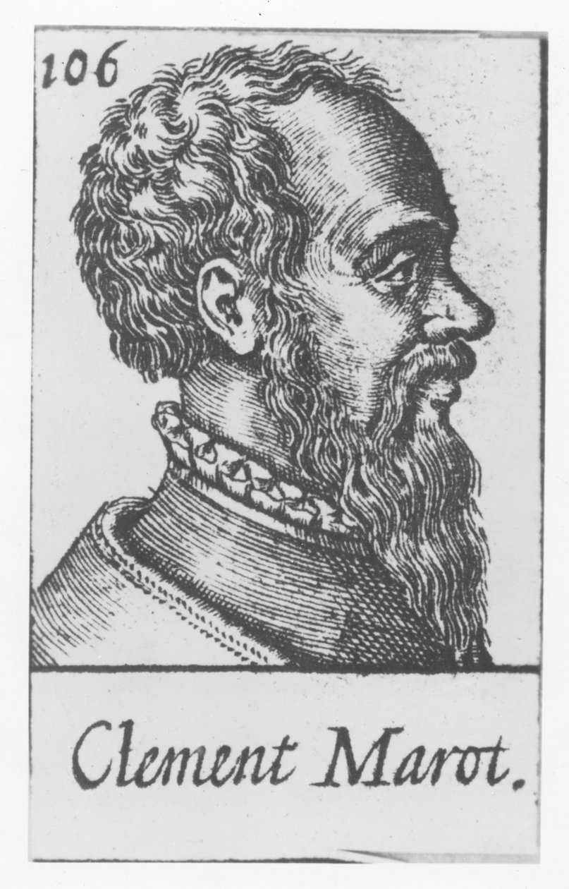 Clément Marot (Stich) von French School