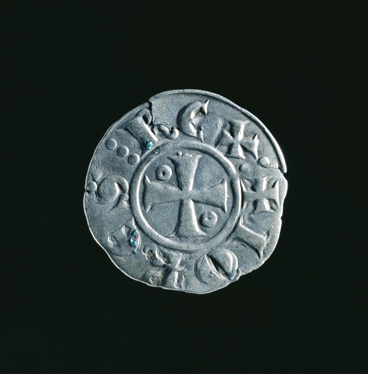 Münze von Johann von Brienne (ca. 1170-1237) von French School