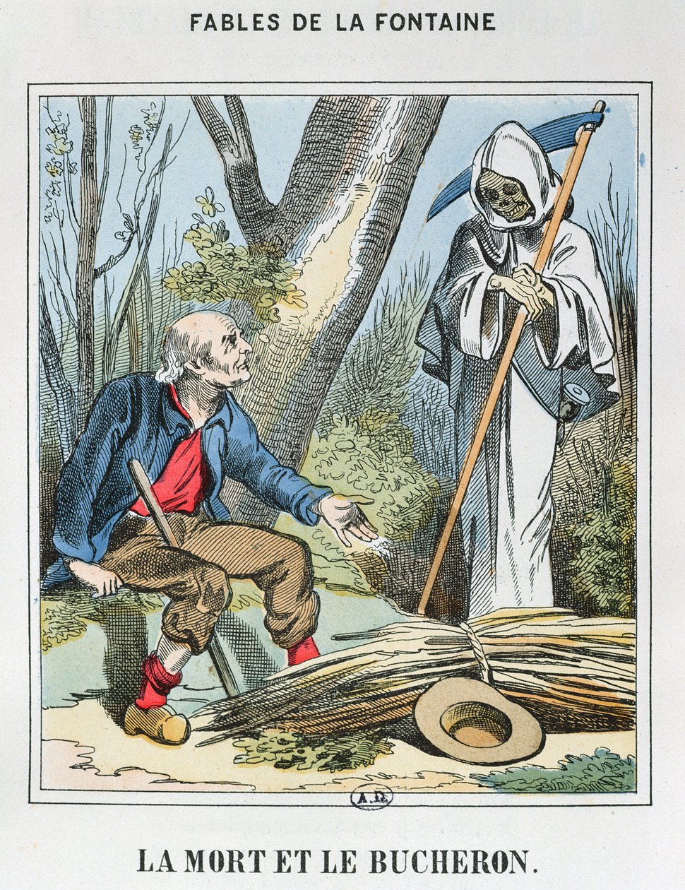 Der Tod und der Holzfäller von French School