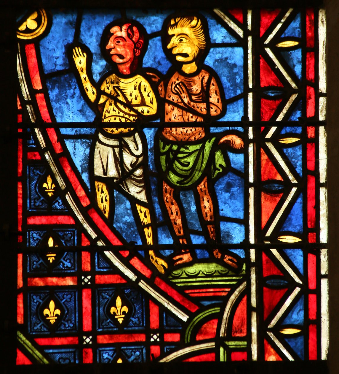 Dämonen schauen Theophilus an von French School