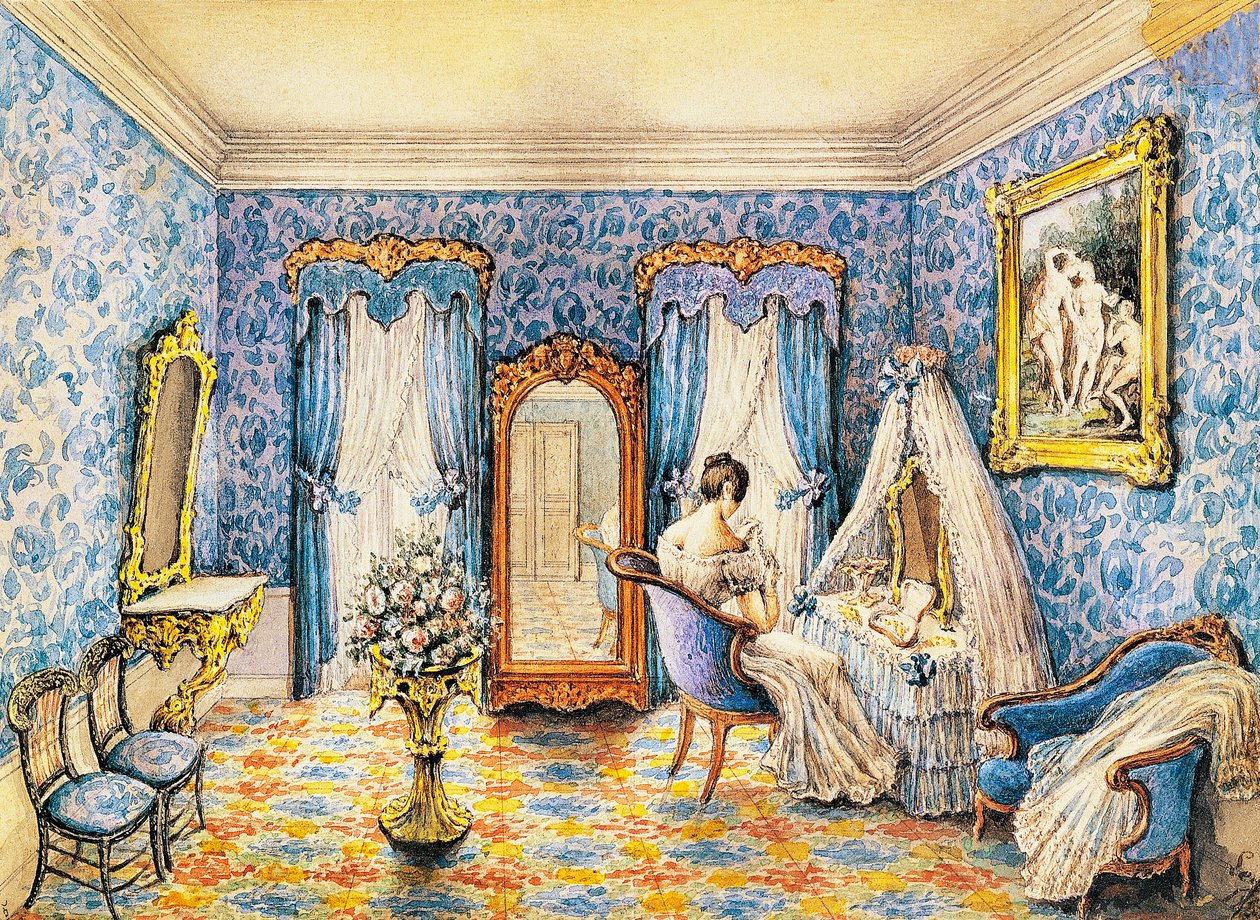 Entwurf für ein Boudoir von French School