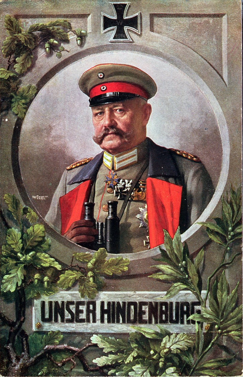 Feldmarschall Paul von Hindenburg (1847-1934) von French School