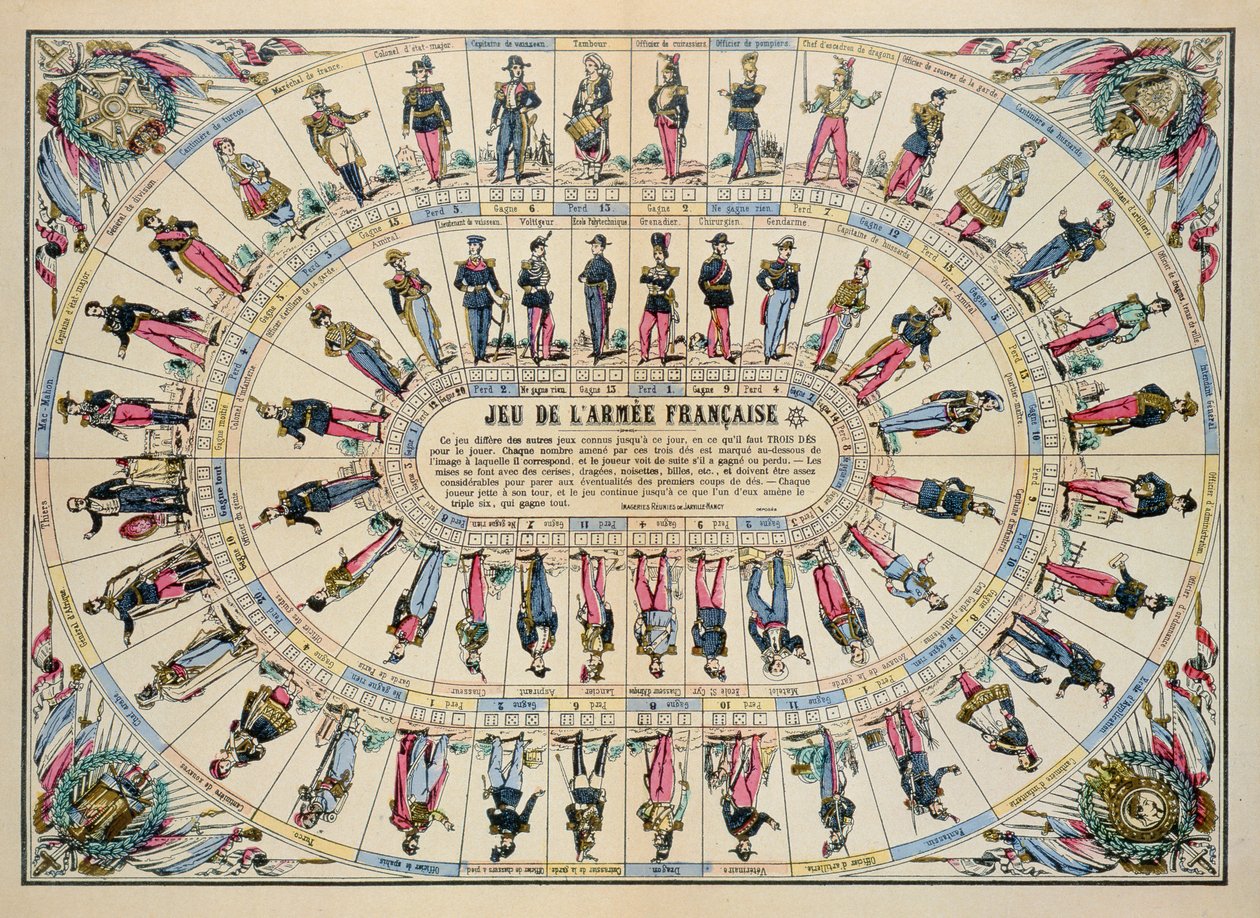 Spiel der französischen Armee von French School