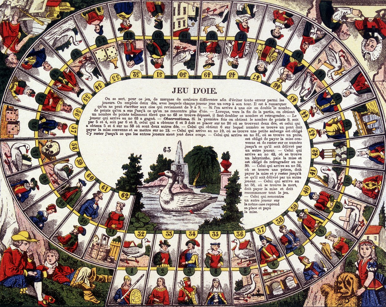 Gänsespiel. 19. Jahrhundert. von French School